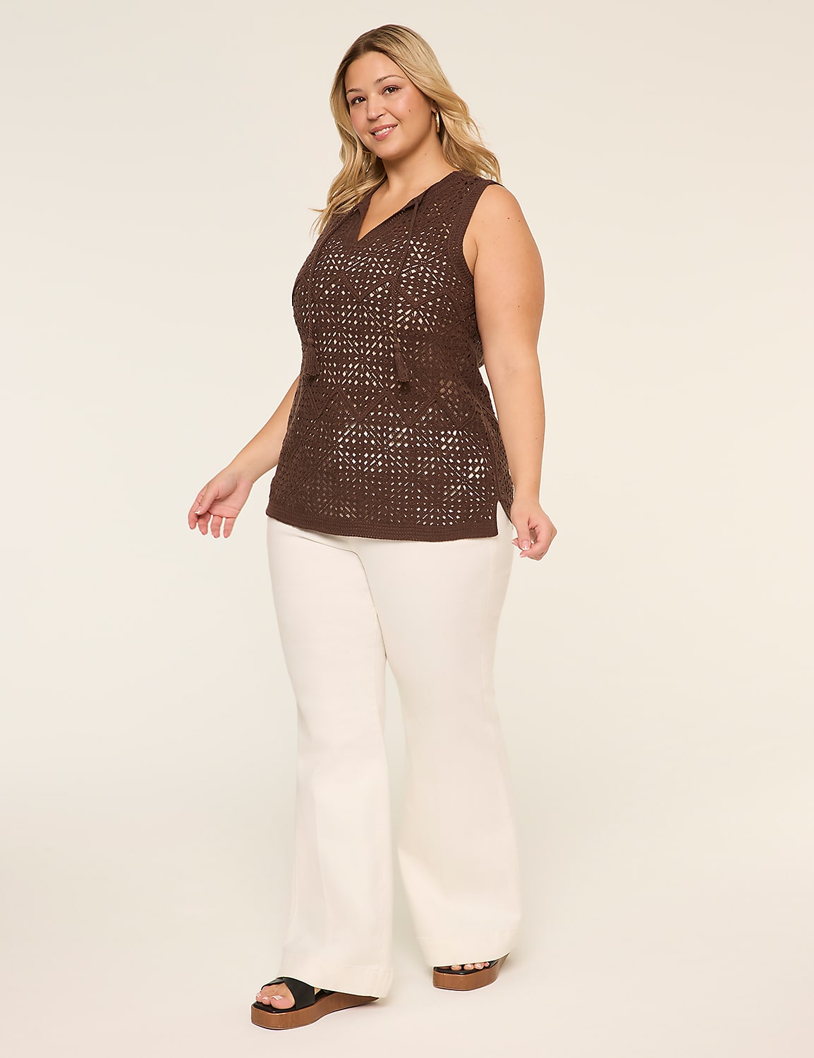 Tassel Tie Sweater Tank Product Image 3