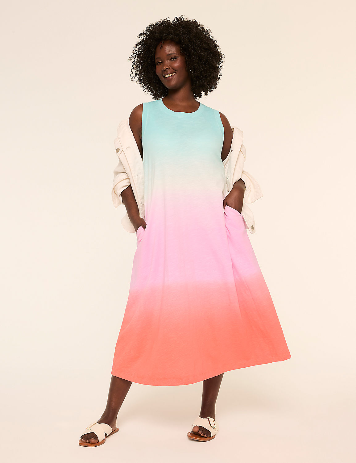 Sleeveless Knit Midi Dress Product Image 1