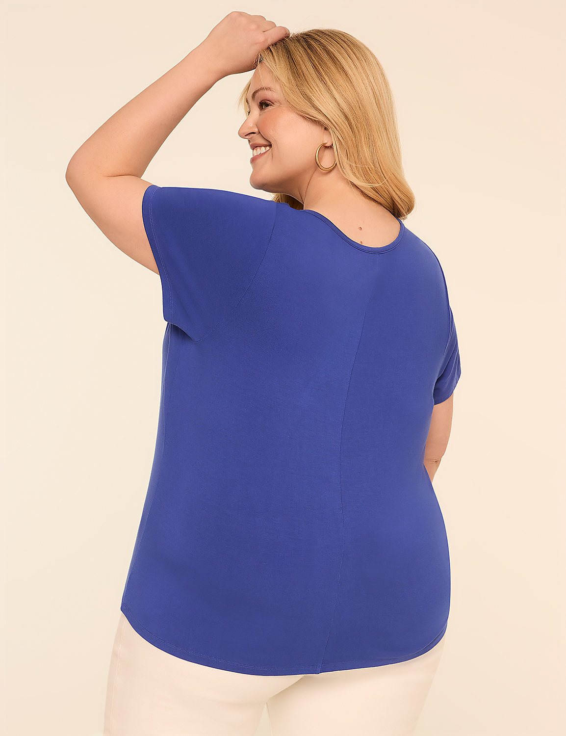 DreamFeel Short-Sleeve Crew-Neck Top Product Image 2