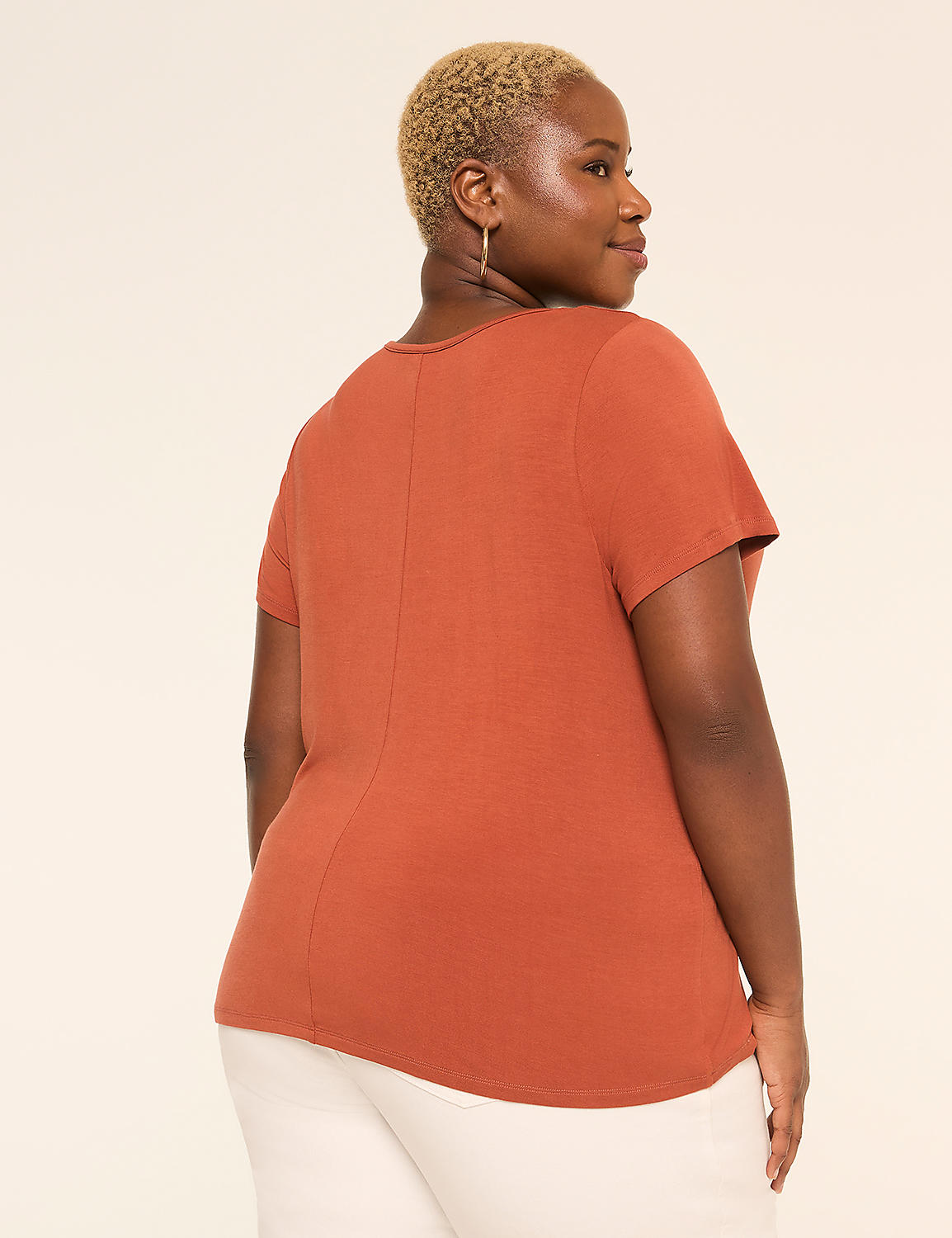 DreamFeel Short-Sleeve Crew-Neck Top Product Image 2