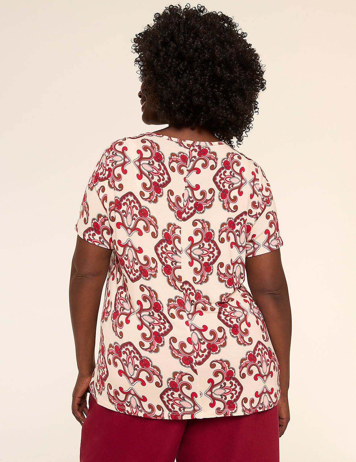 DreamFeel Short-Sleeve Crew-Neck Top Product Image 2