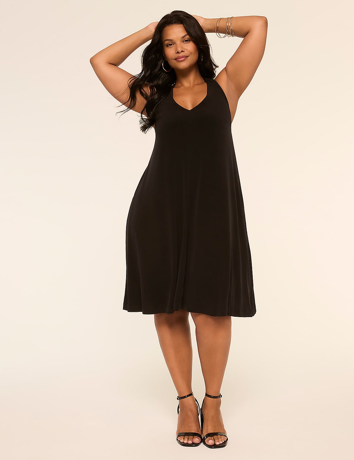 Halter Tie-Neck Dress Product Image 1