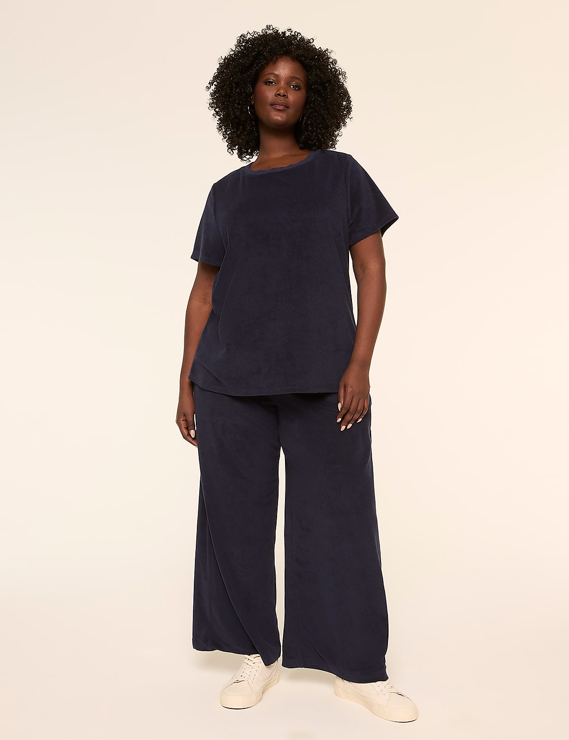 Short-Sleeve Towel Terry Top Product Image 3