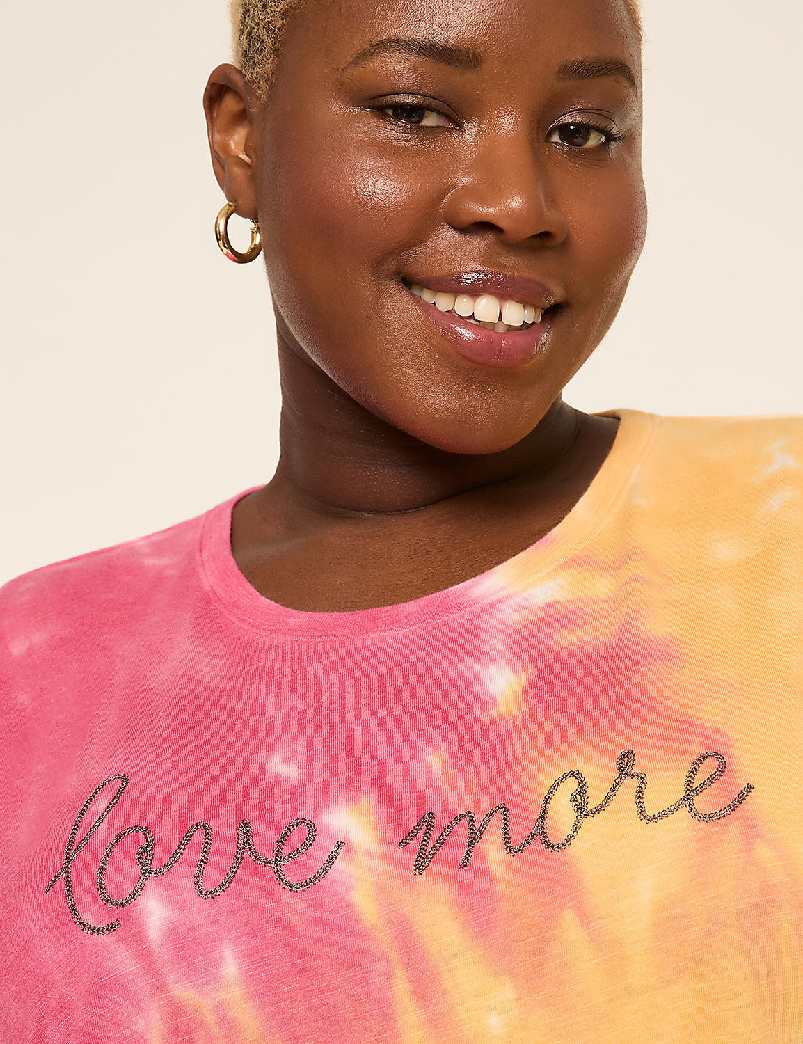 Tie-Dye Love More Graphic Tee Product Image 4