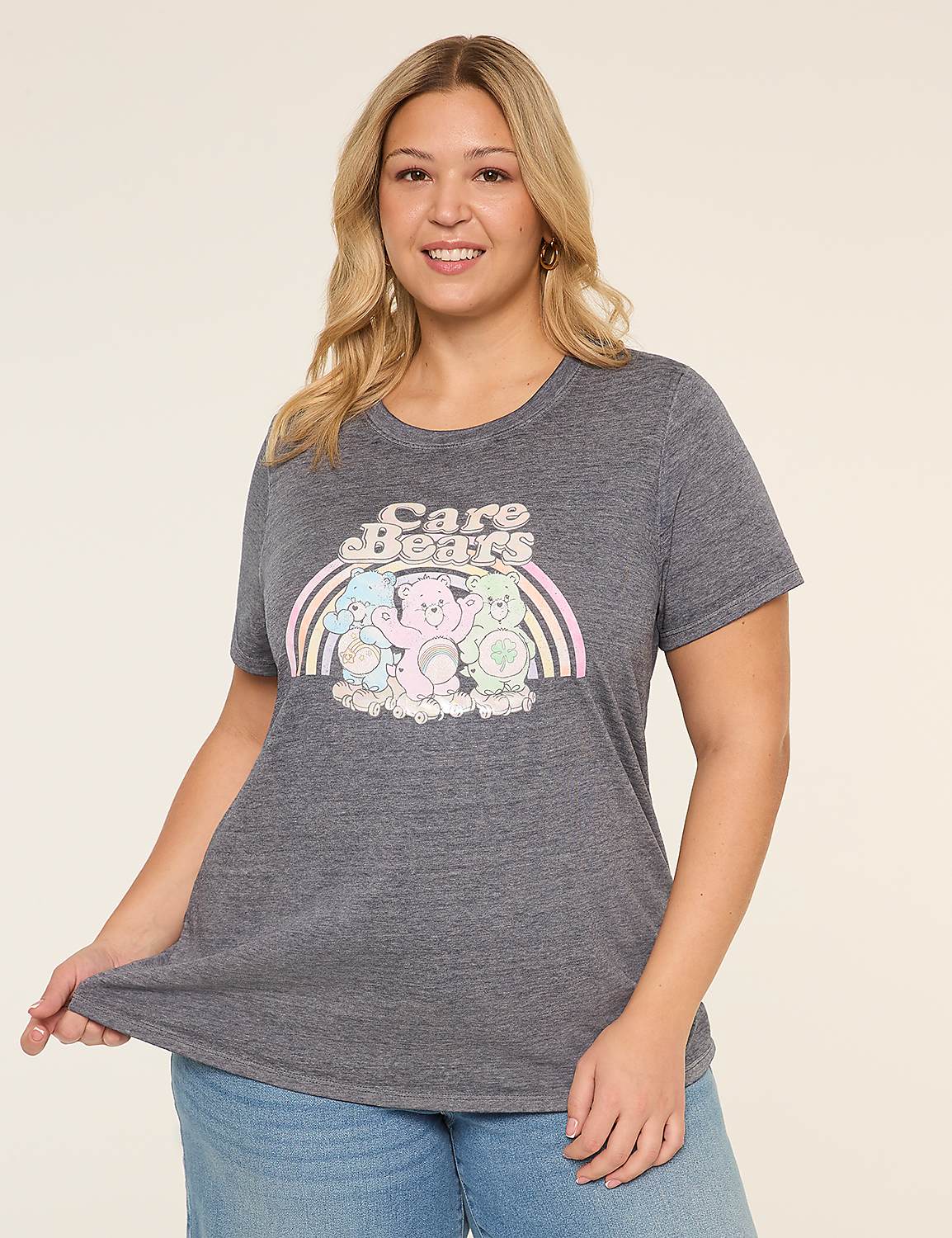 Rainbow Care Bears Graphic Tee Product Image 1