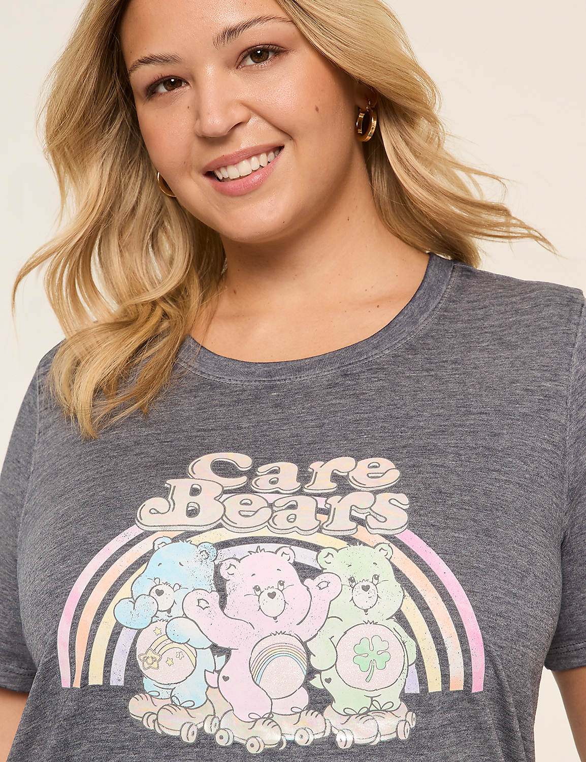 Rainbow Care Bears Graphic Tee Product Image 4