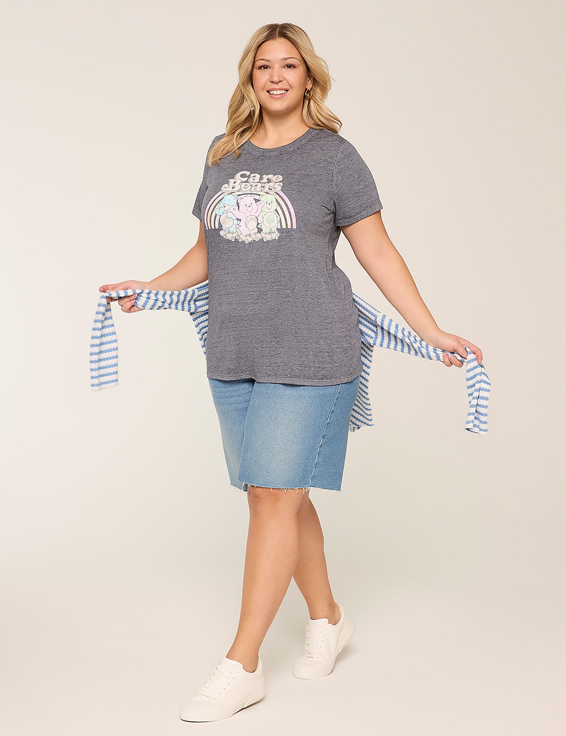 Rainbow Care Bears Graphic Tee Product Image 3