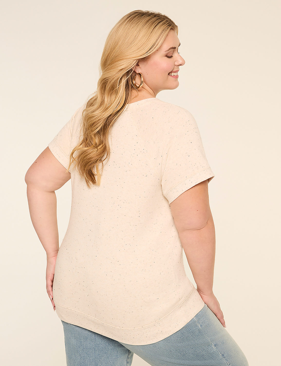 Short-Sleeve Sun Kissed Graphic Sweatshirt Product Image 2
