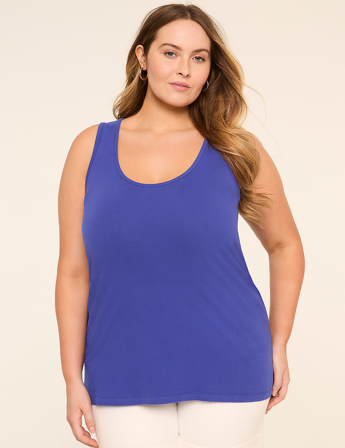 Deep Scoop-Neck Layering Tank Product Image 1