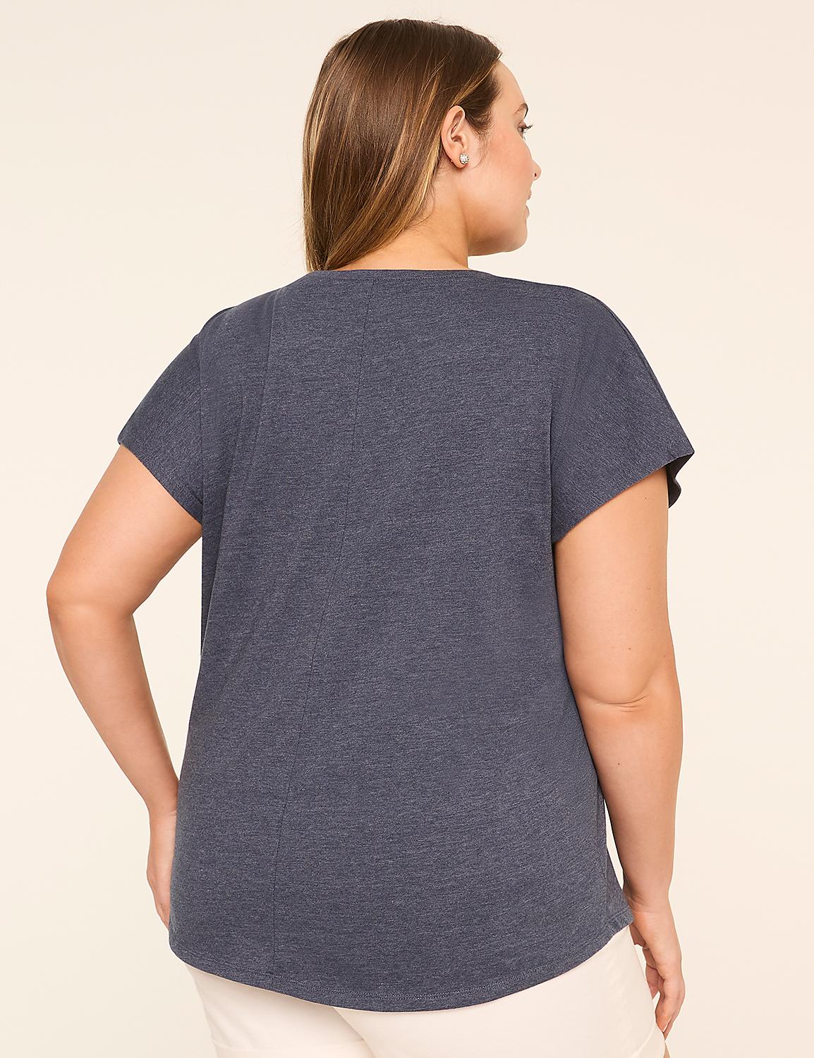 Dolman-Sleeve Embroidered Popsicles Tee Product Image 2