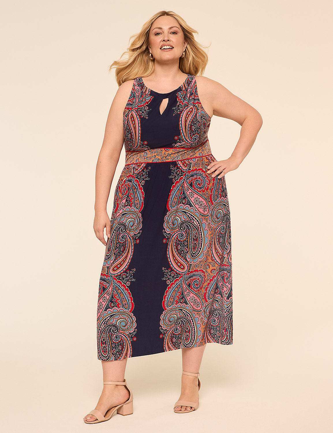 Sleeveless High-Neck Maxi Dress Product Image 1