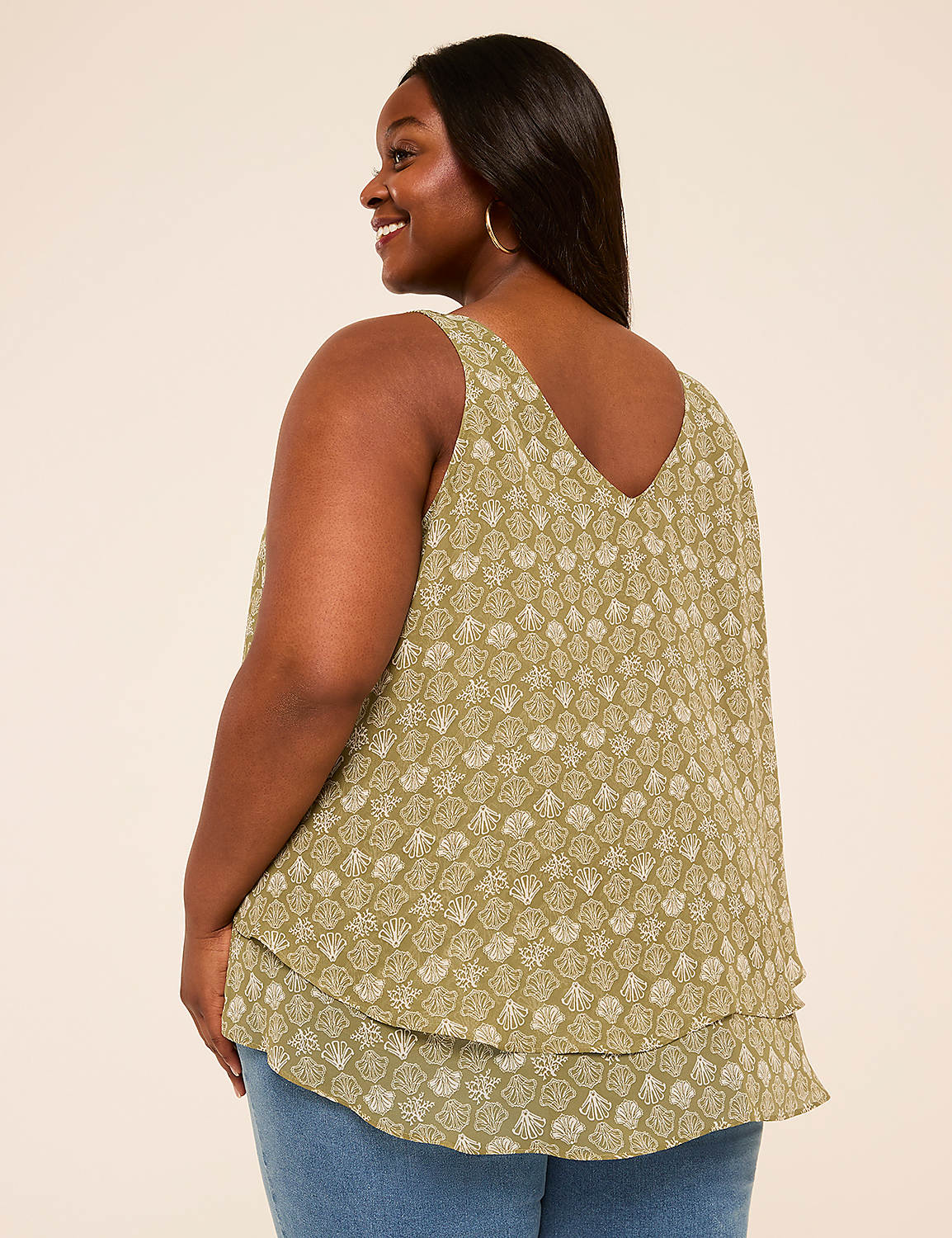 Swing Double-Layer Chiffon Tank Product Image 2