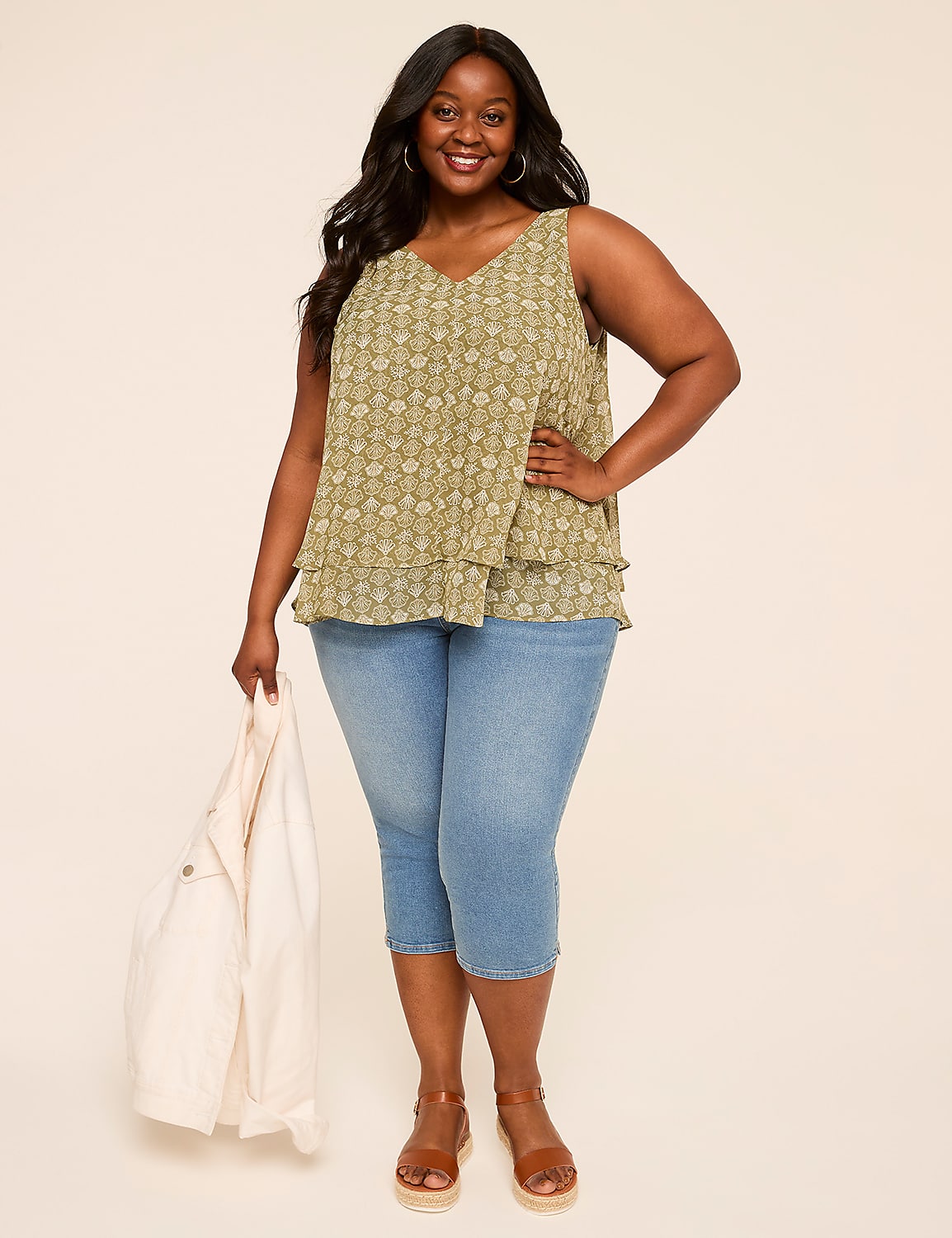 Swing Double-Layer Chiffon Tank Product Image 7