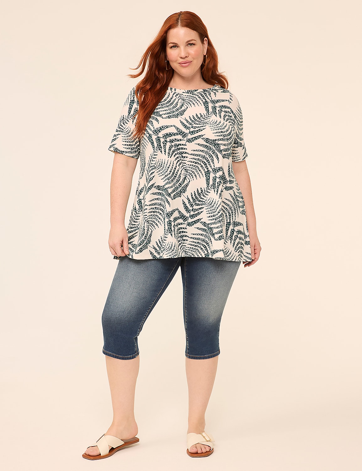 Perfect Sleeve Swing Boatneck Tee Product Image 3