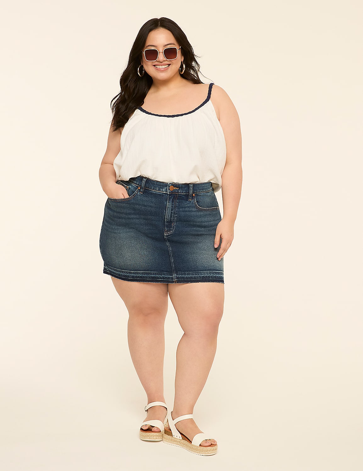 Denim Mini Skirt Product Image 3