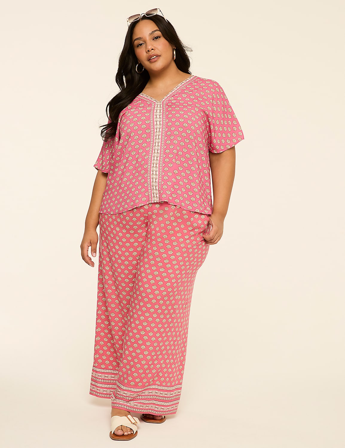 Dolman-Sleeve V-Neck Top Product Image 3