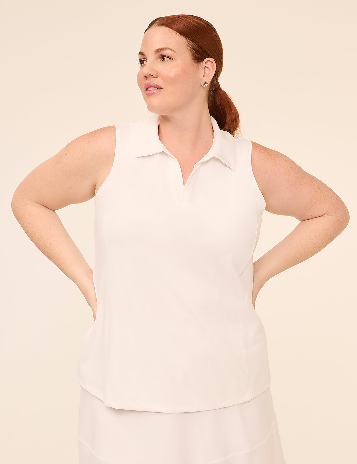 LIVI Go-Getter Wicking Polo Tank Product Image 1