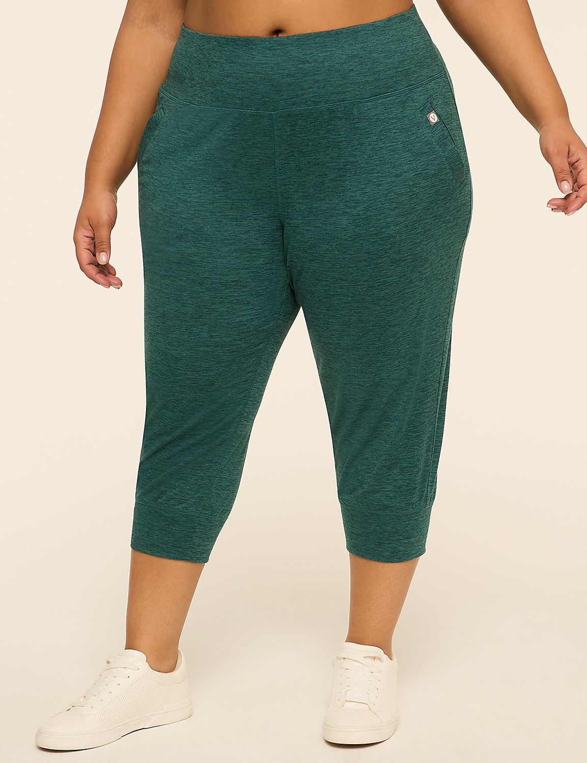 LIVI Soft Marled Capri Jogger Product Image 1