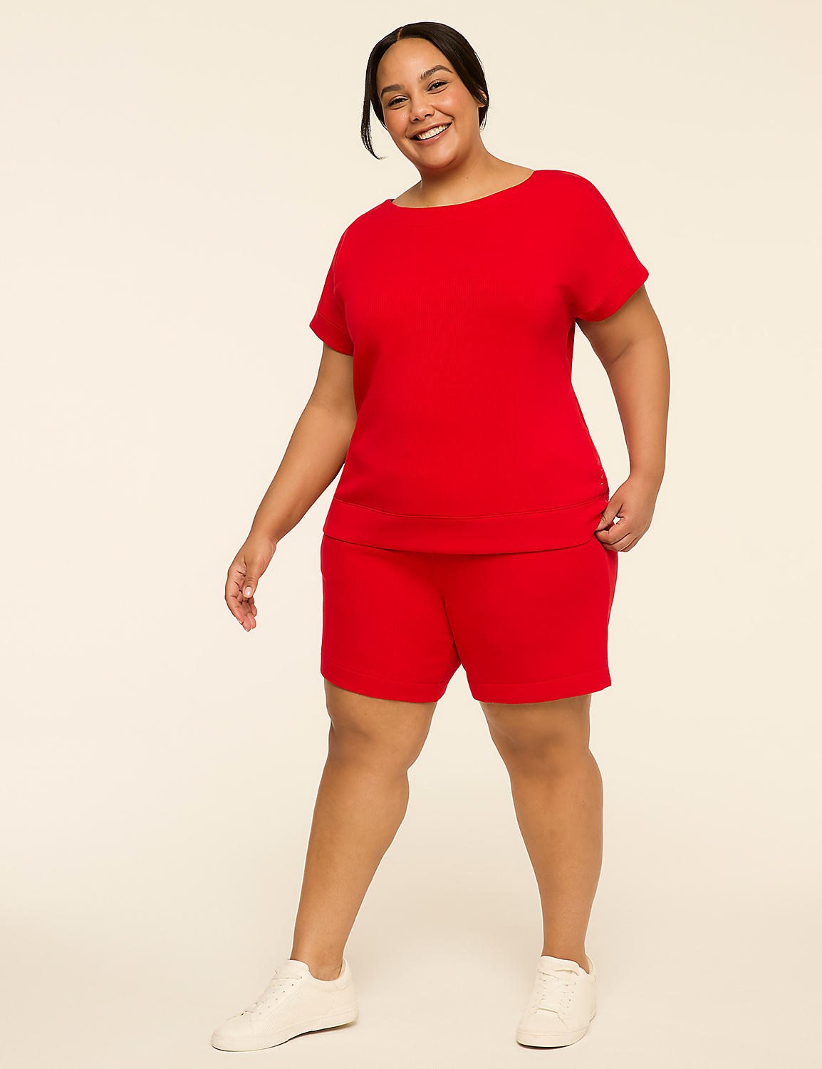 LIVI Ribbed Journey Boatneck Top Product Image 3