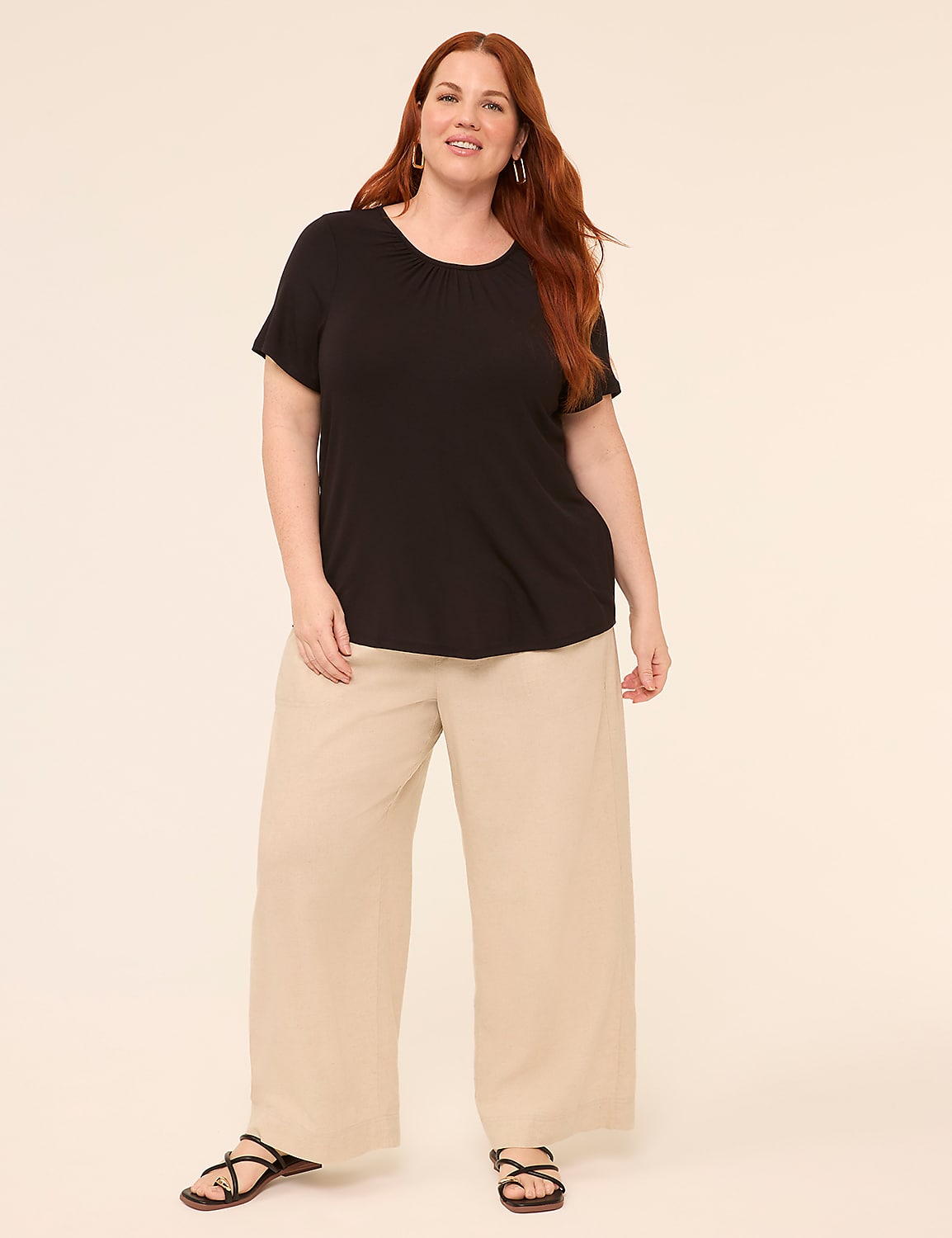 DreamFeel Short-Sleeve Crew-Neck Top Product Image 3
