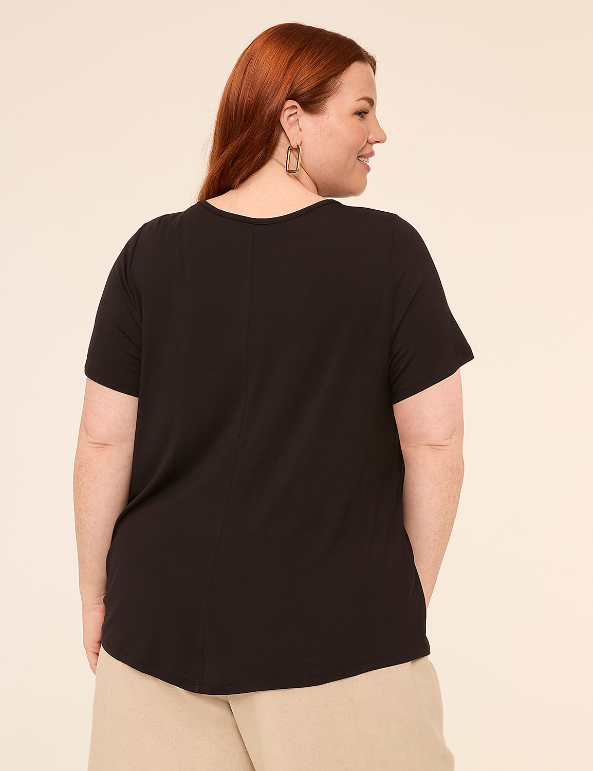 DreamFeel Short-Sleeve Crew-Neck Top Product Image 2