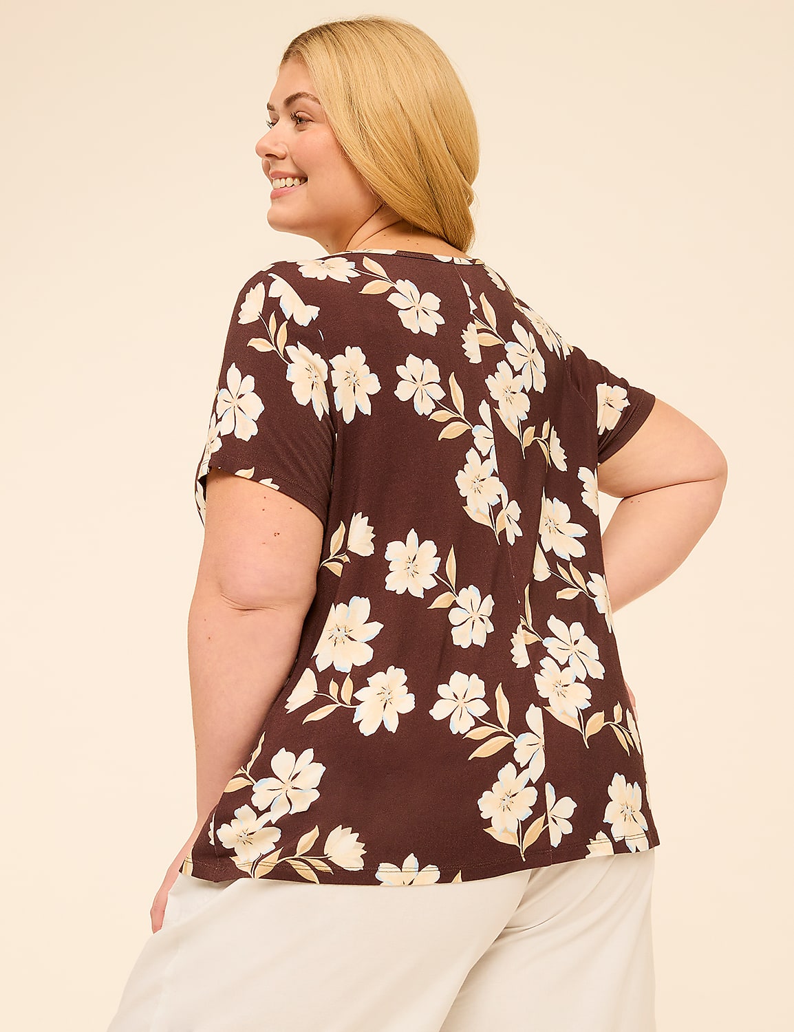DreamFeel Short-Sleeve Crew-Neck Top Product Image 2