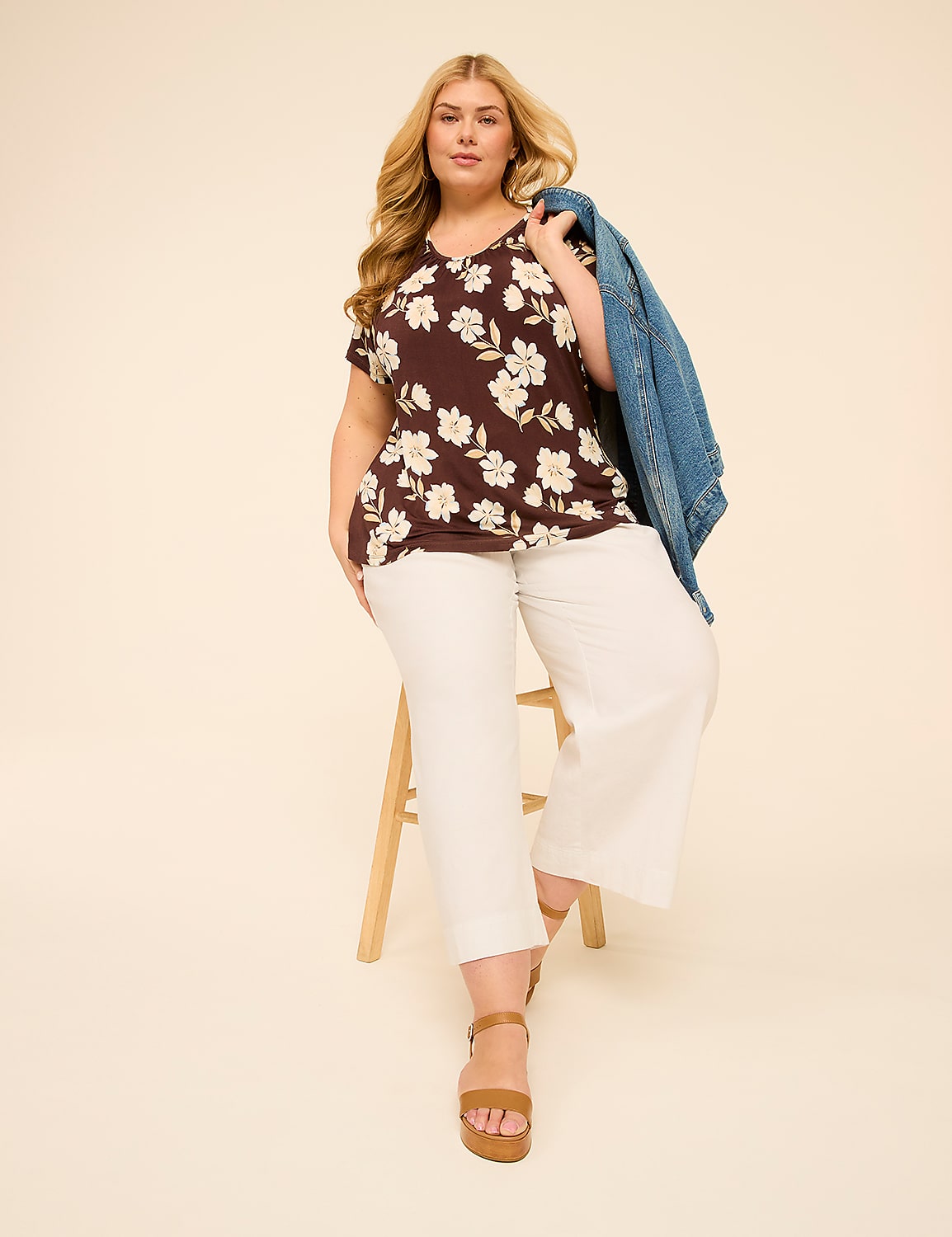 DreamFeel Short-Sleeve Crew-Neck Top Product Image 3