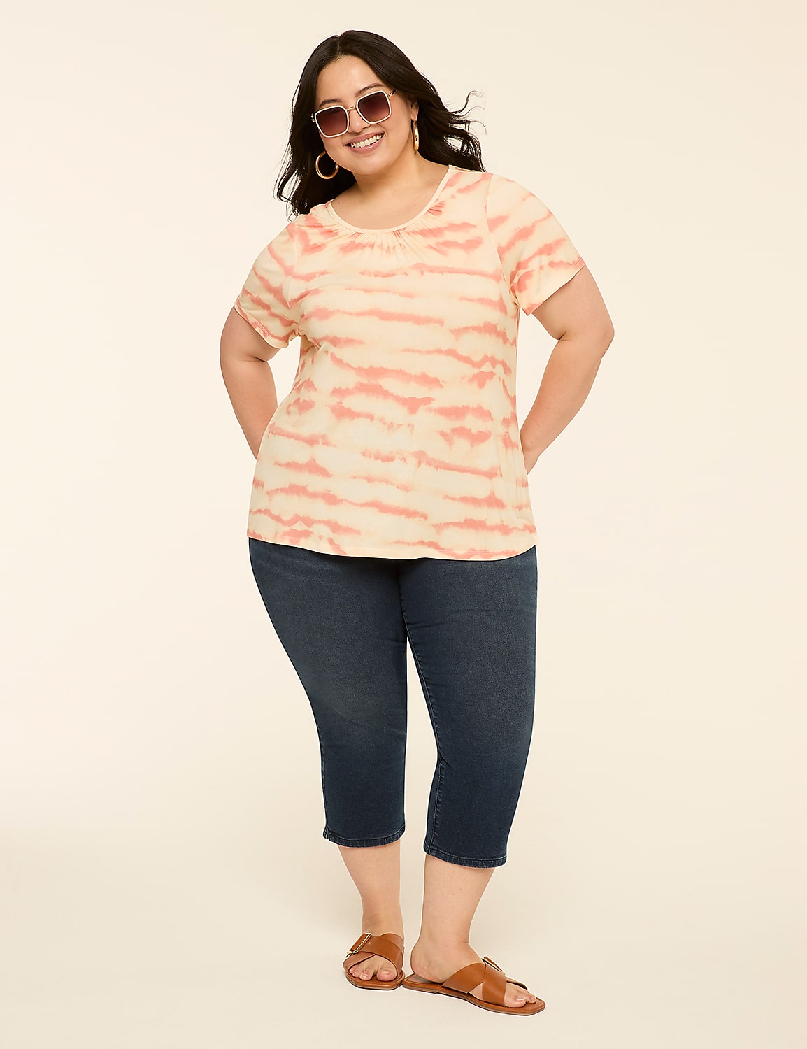 DreamFeel Short-Sleeve Crew-Neck Top Product Image 3