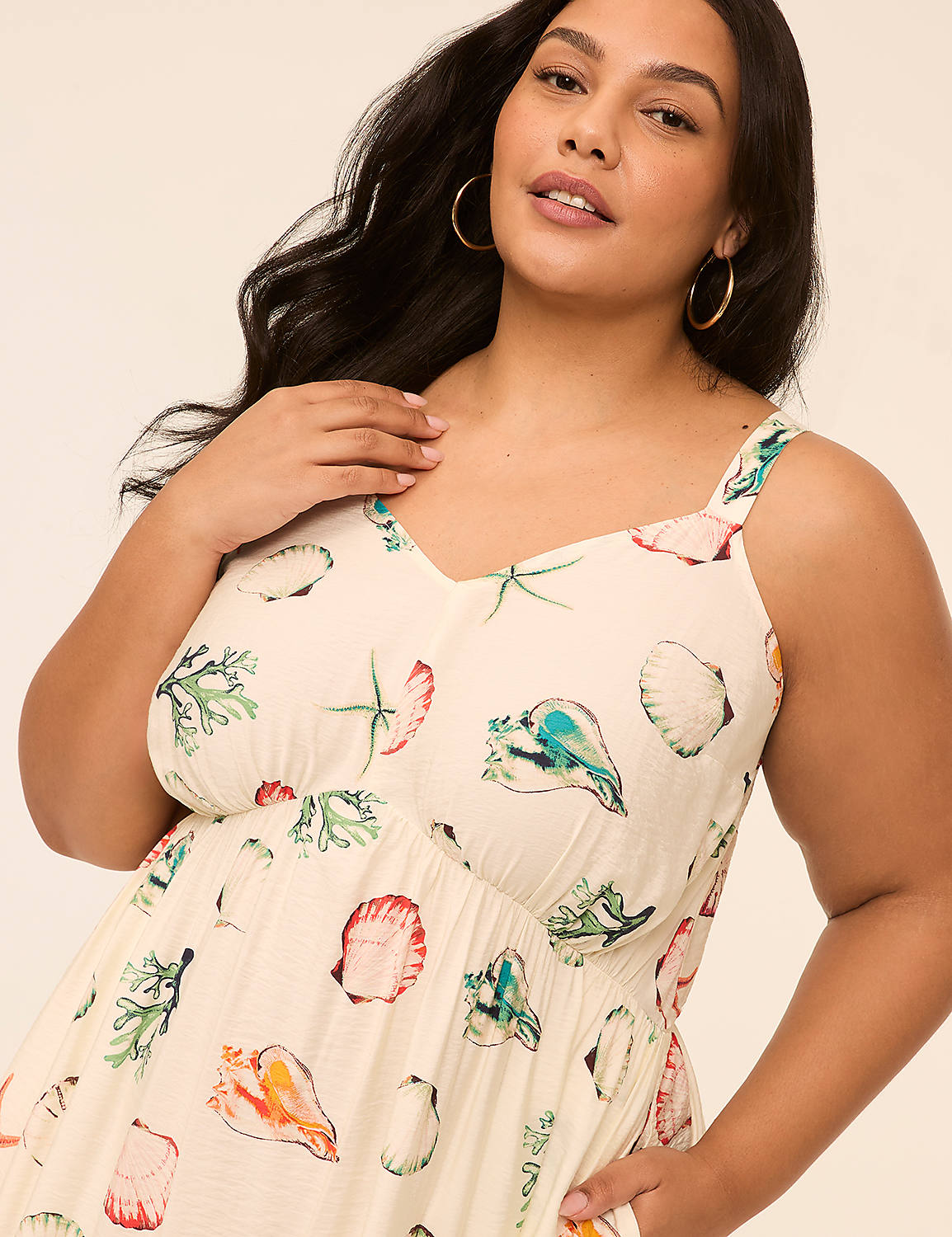 Sleeveless V-Neck Midi Dress Product Image 3