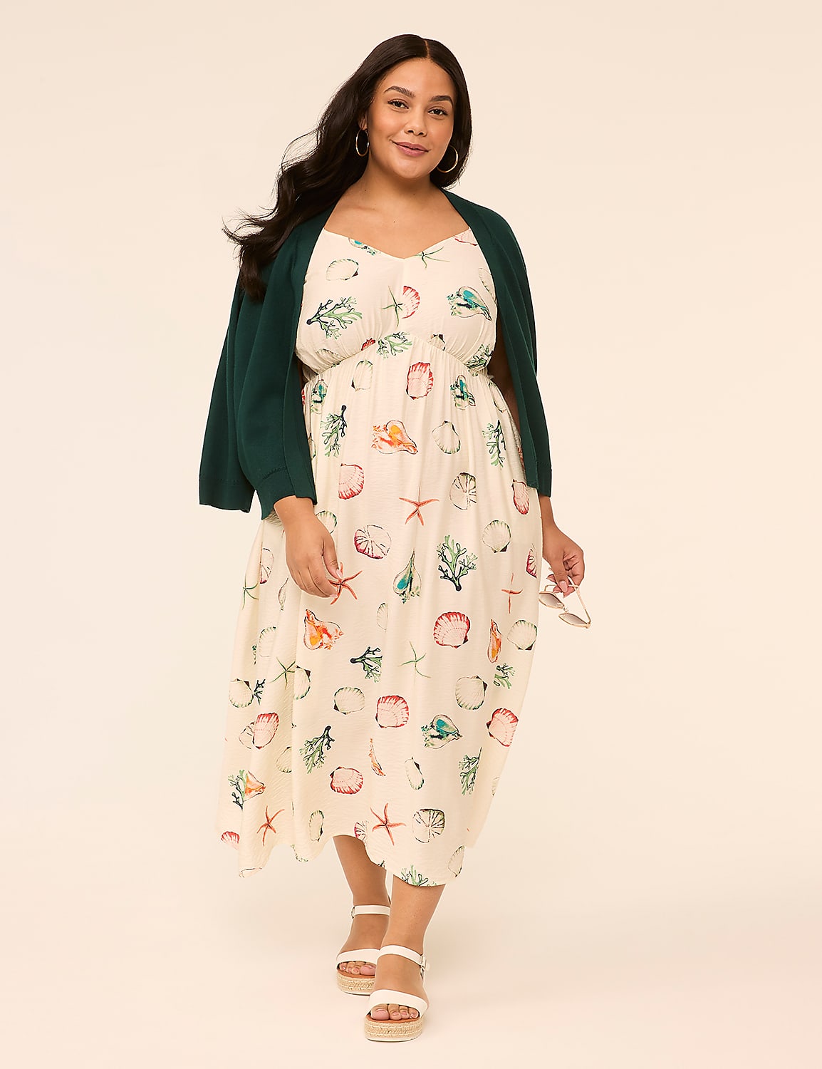 Sleeveless V-Neck Midi Dress Product Image 4