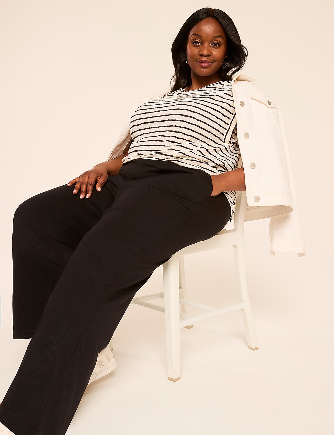 Dolman-Sleeve Textured Knit Top Product Image 3