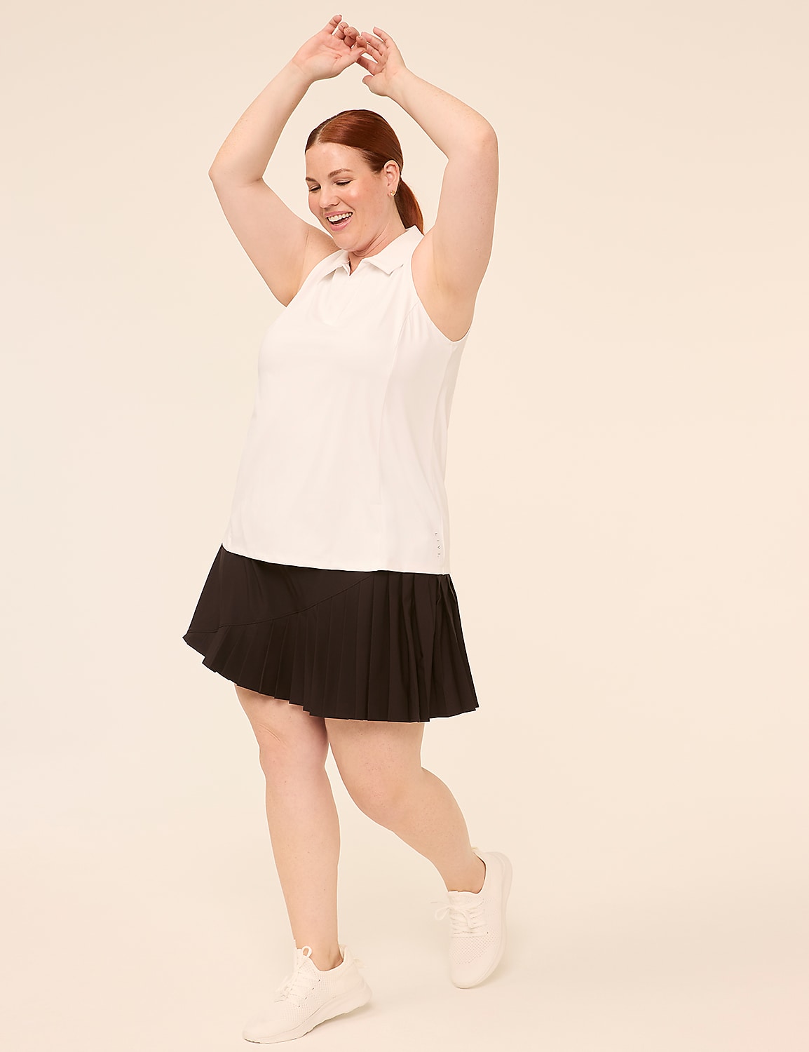 LIVI Stretch Woven Pleated Skort Product Image 3