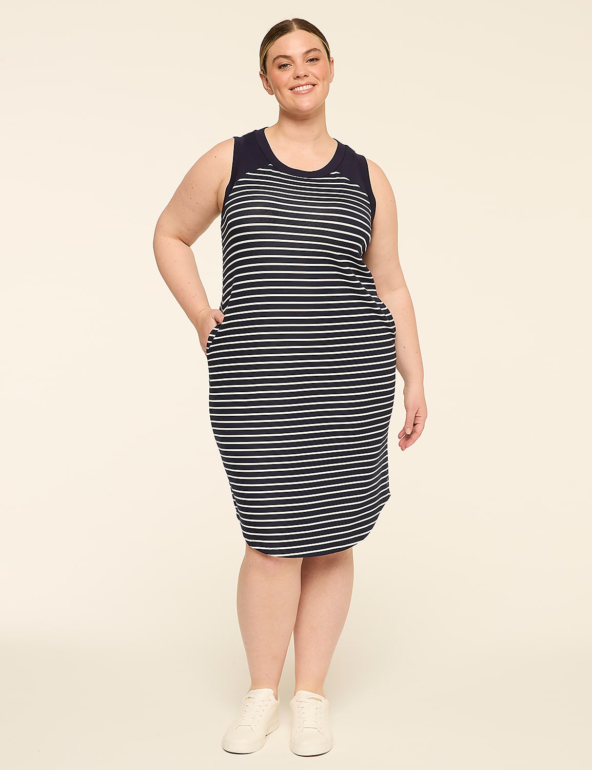 LIVI Journey Sleeveless Crew-Neck Dress Product Image 1