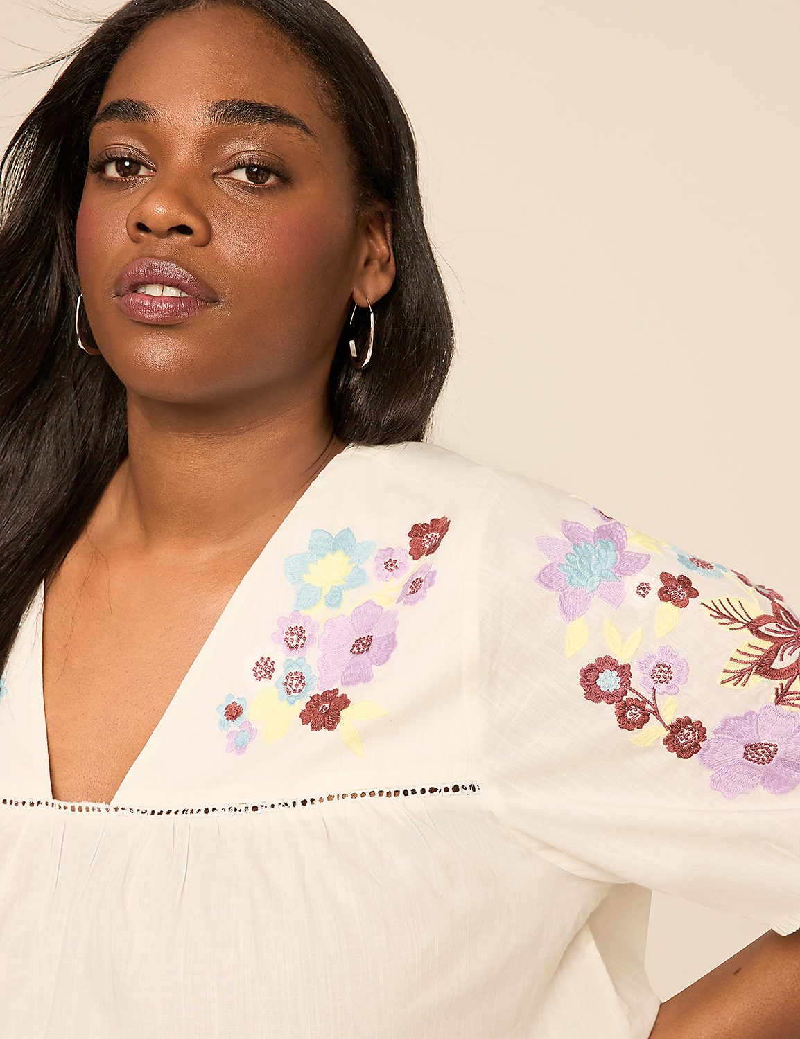 Perfect Sleeve Babydoll Popover Blouse Product Image 4