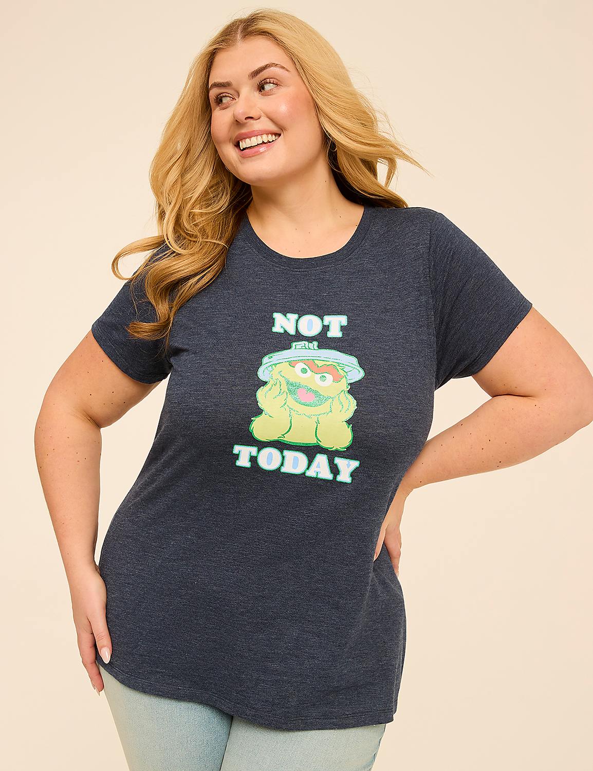 Oscar The Grouch Not Today Graphic Tee Product Image 1