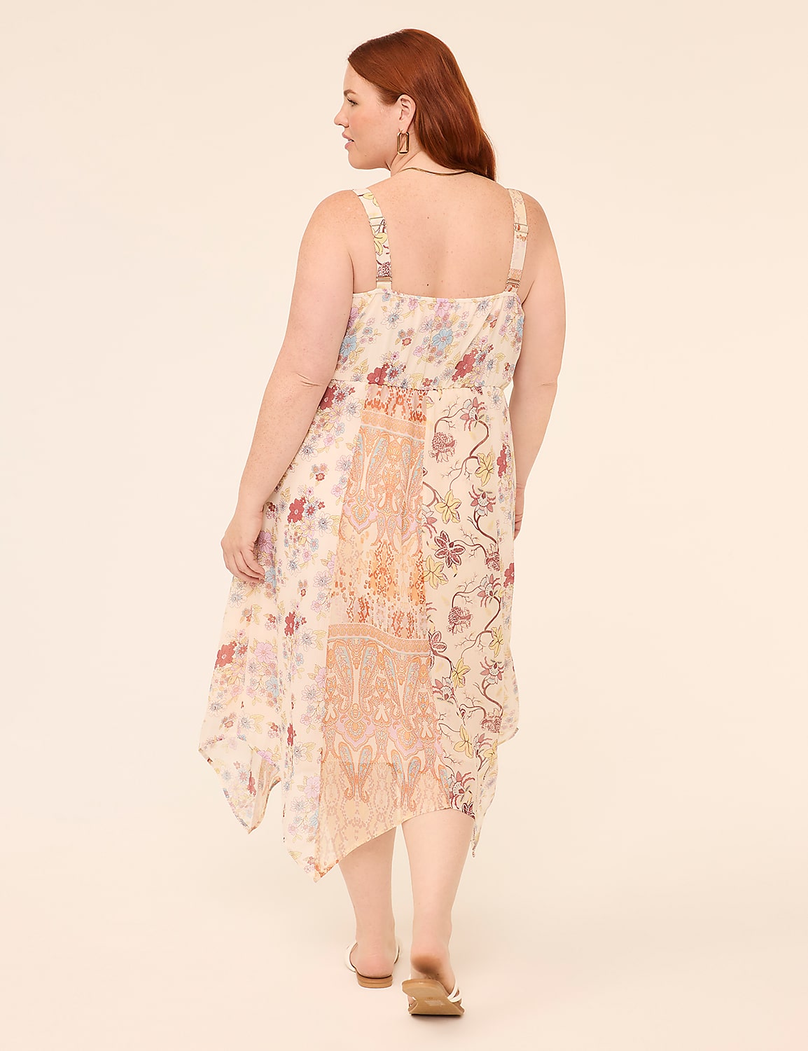 Handkerchief-Hem Midi Dress Product Image 2