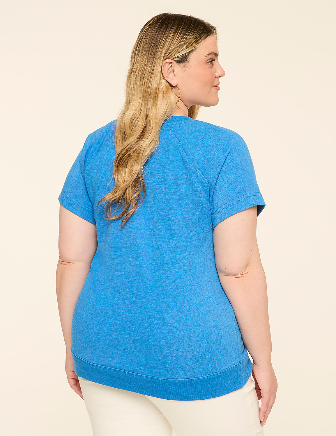 Short-Sleeve USA Graphic Sweatshirt Product Image 2