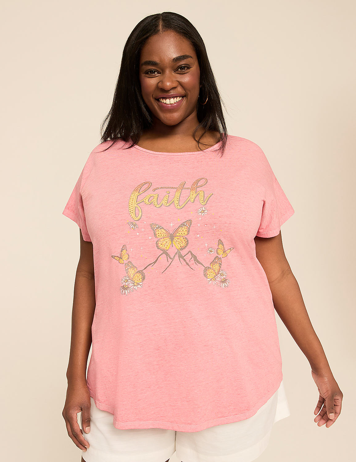 Strappy-Back Faith Graphic Tee Product Image 1