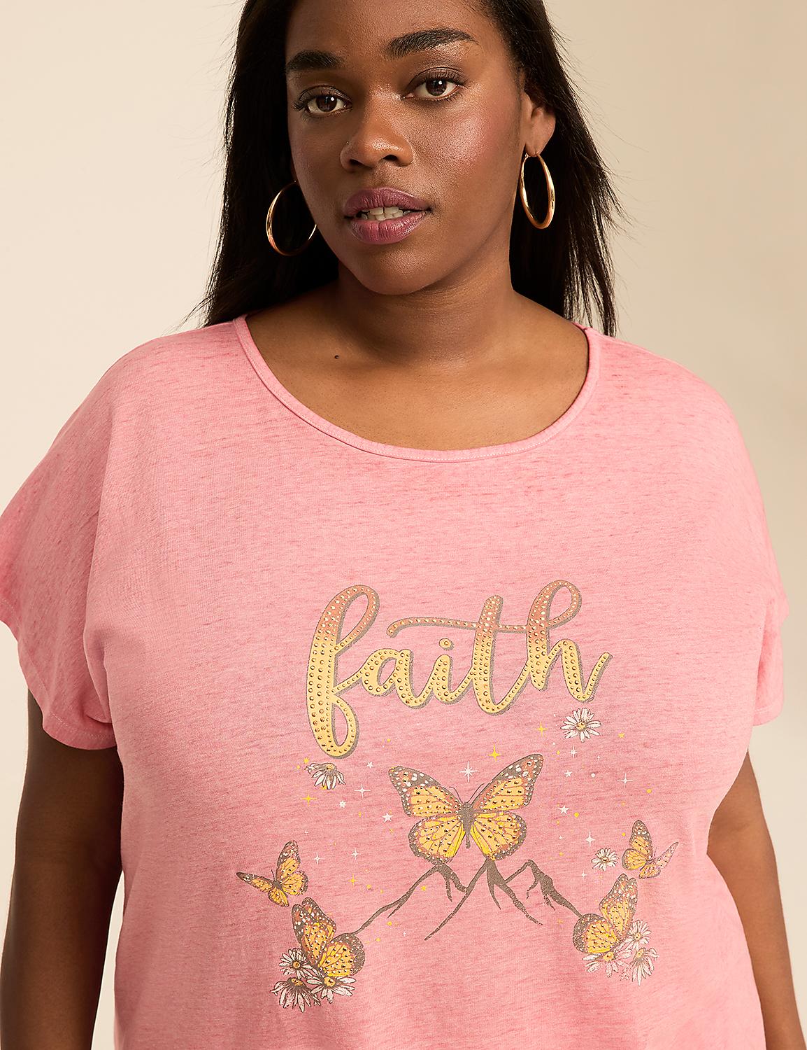 Strappy-Back Faith Graphic Tee Product Image 4