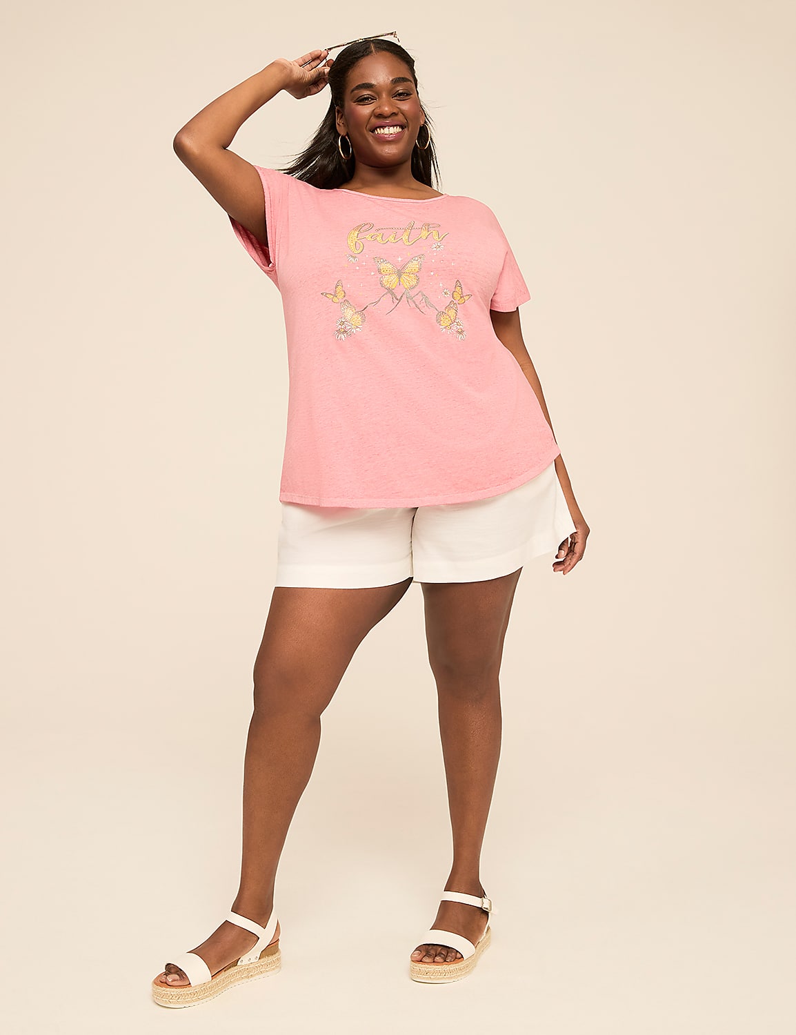 Strappy-Back Faith Graphic Tee Product Image 3