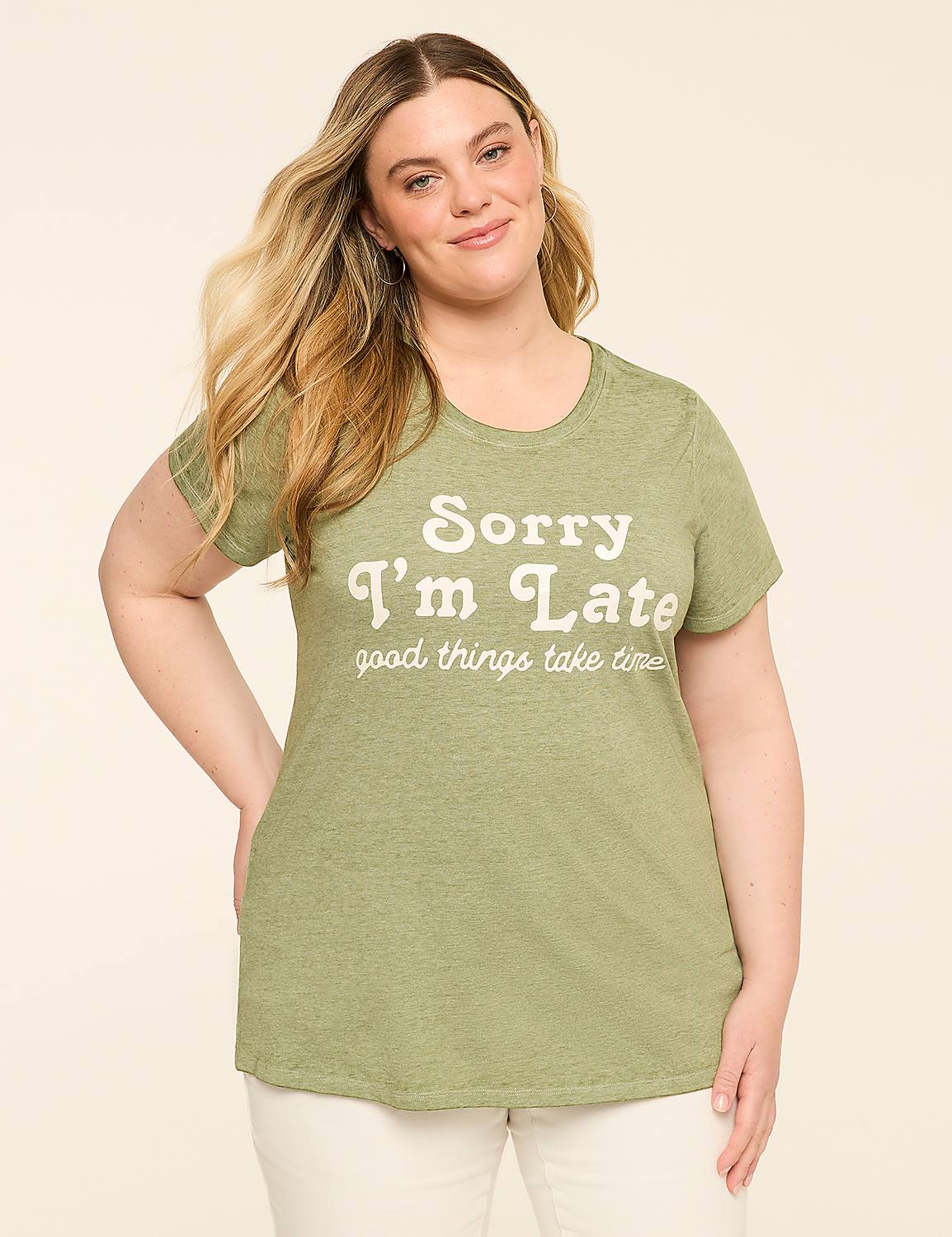 Sorry I'm Late Graphic Tee Product Image 1