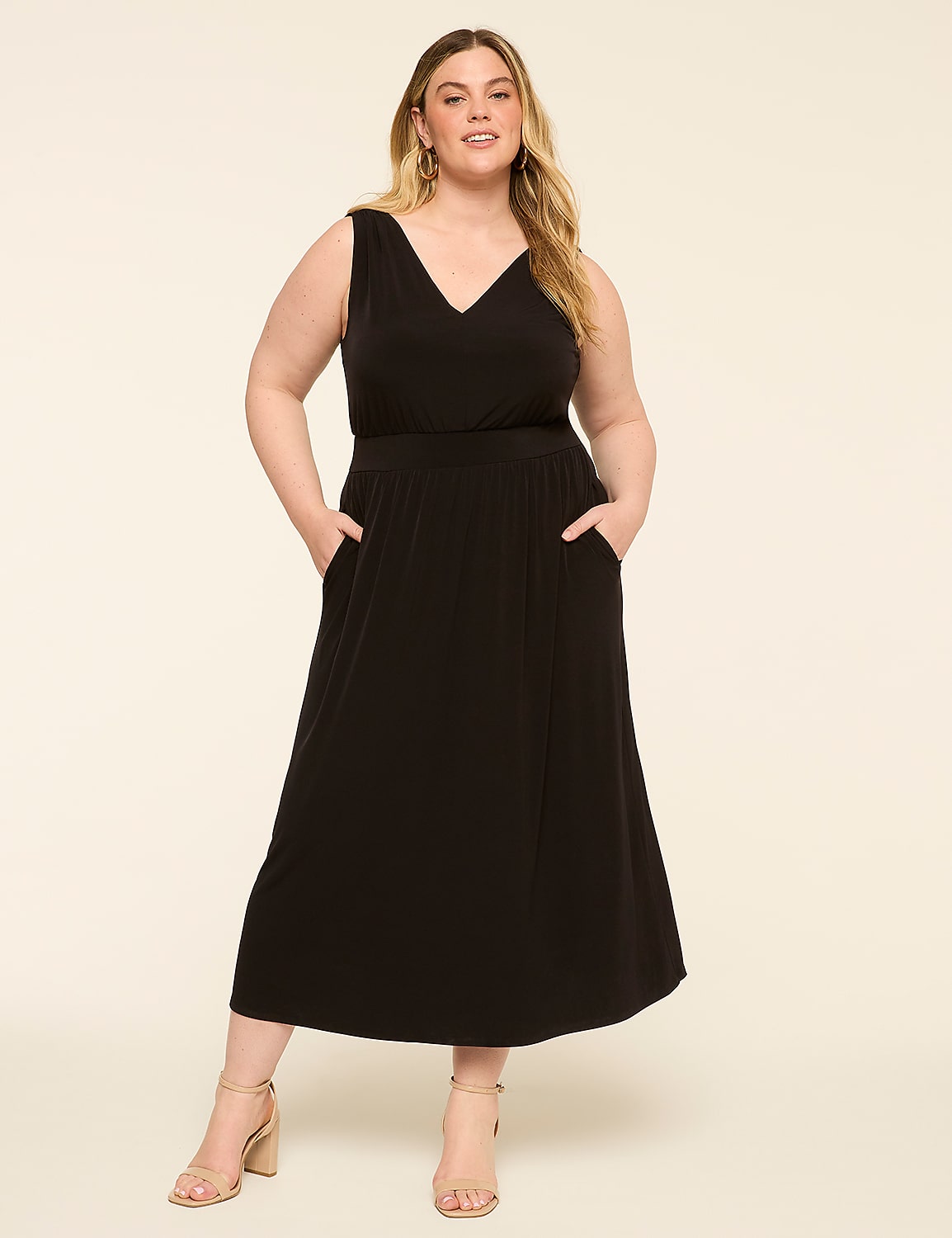 Sleeveless Jersey Maxi Dress Product Image 1