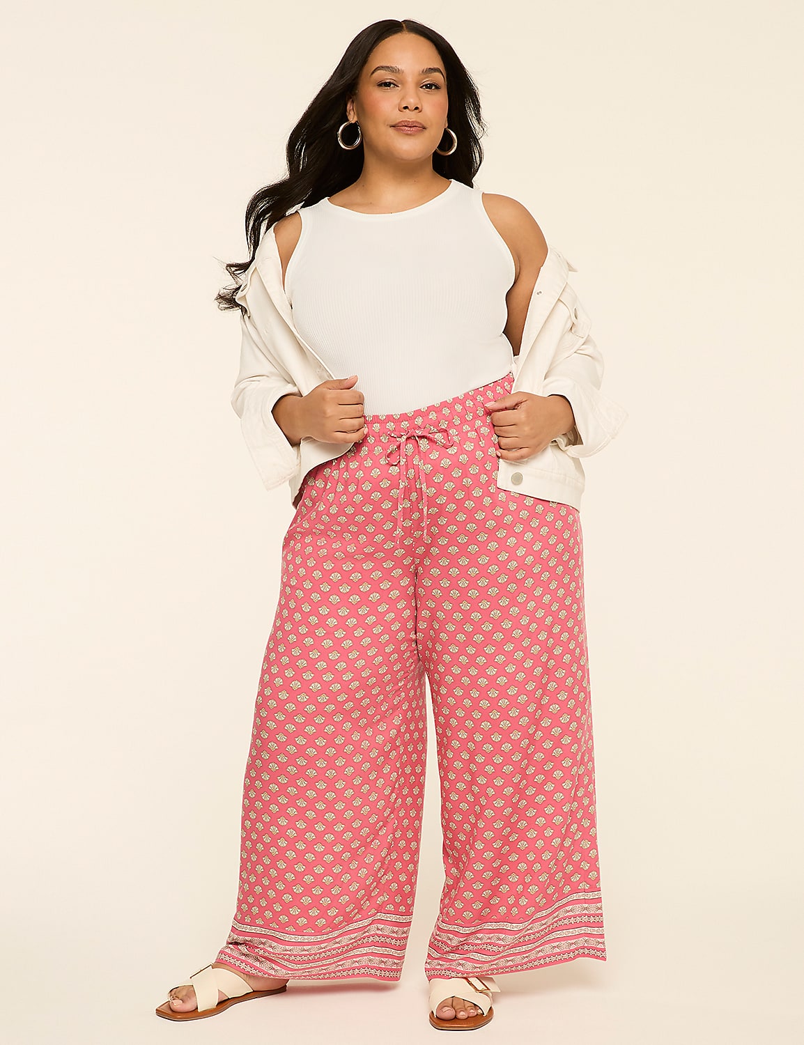 Pull-On Flowy Wide Leg Pant Product Image 4