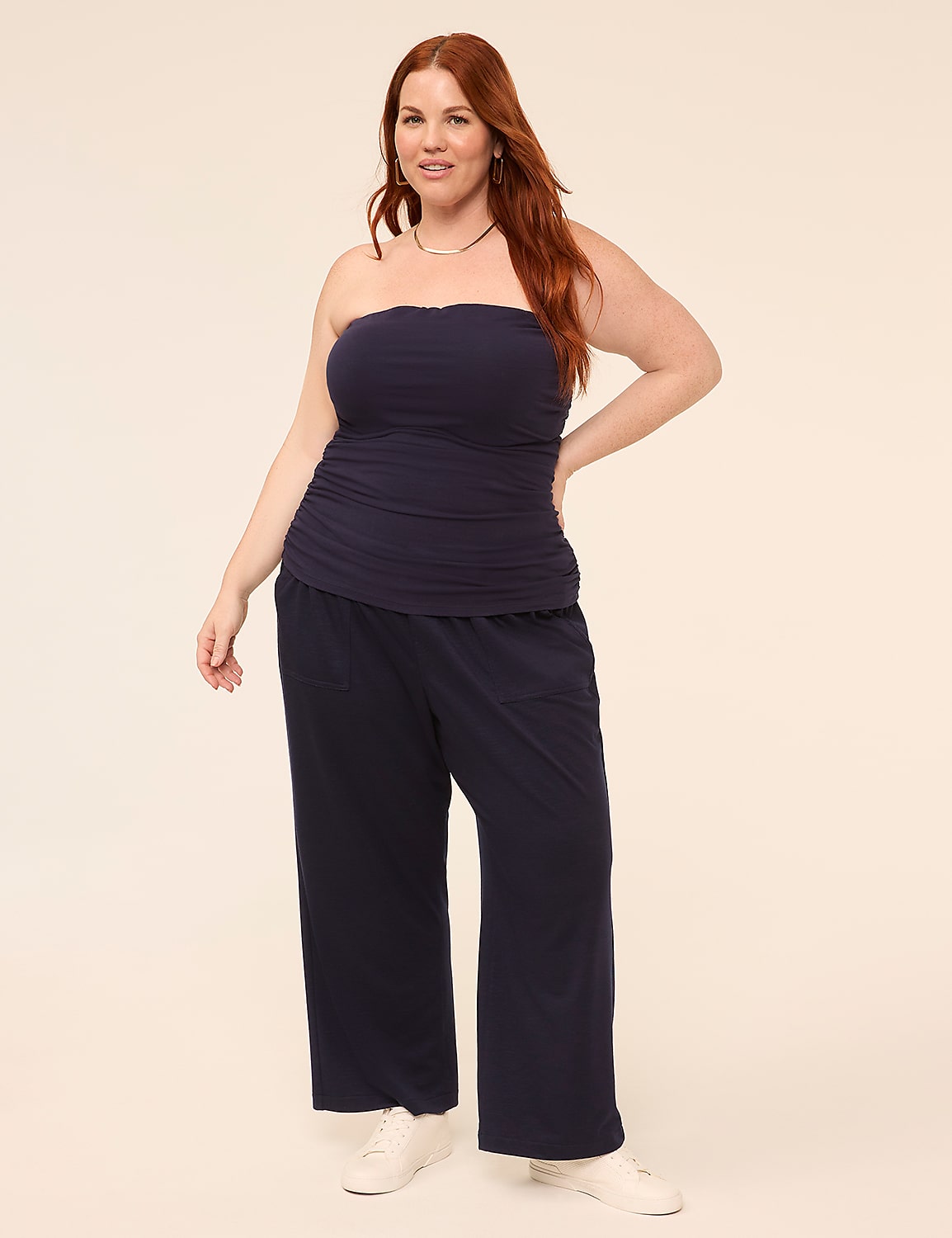 Slub Pull-On Pant Product Image 3