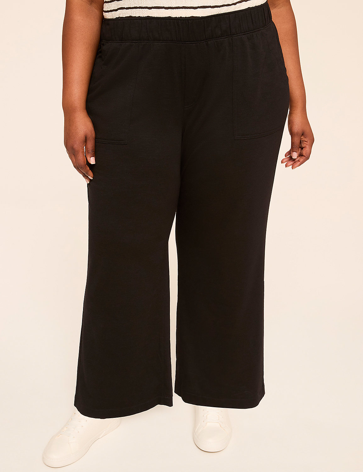 Slub Pull-On Pant Product Image 1