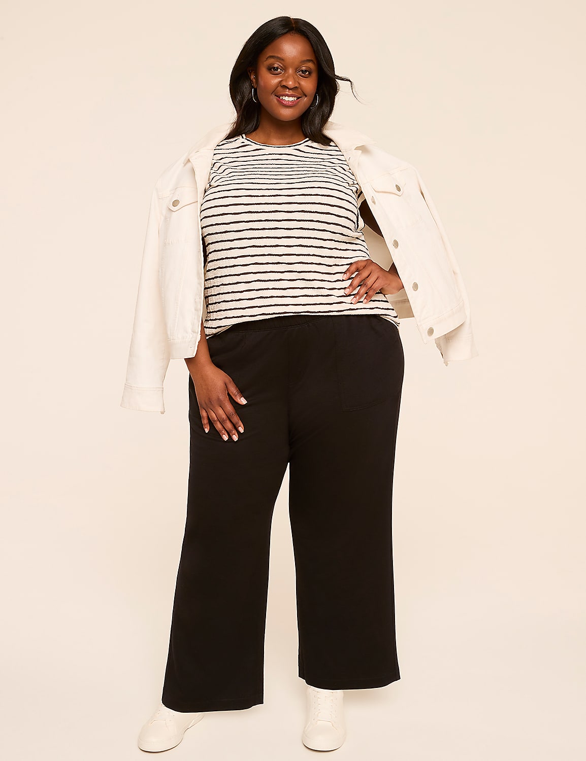 Slub Pull-On Pant Product Image 3