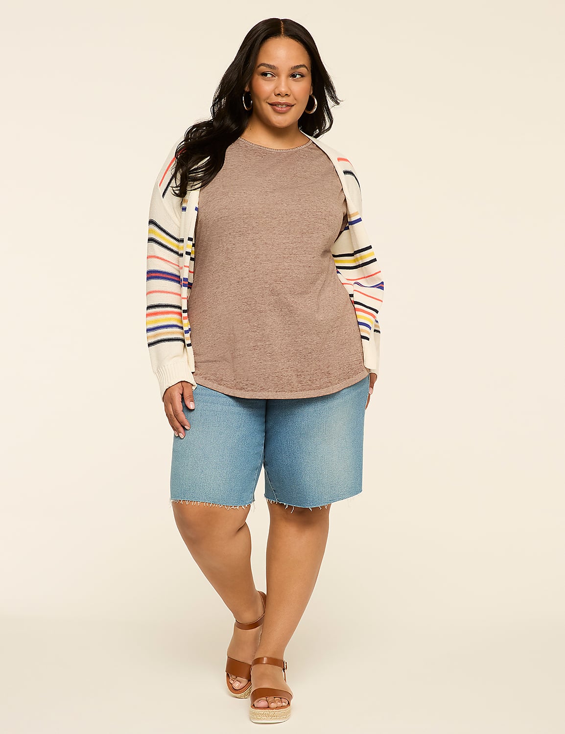Scoop-Neck Strappy-Back Tee Product Image 3