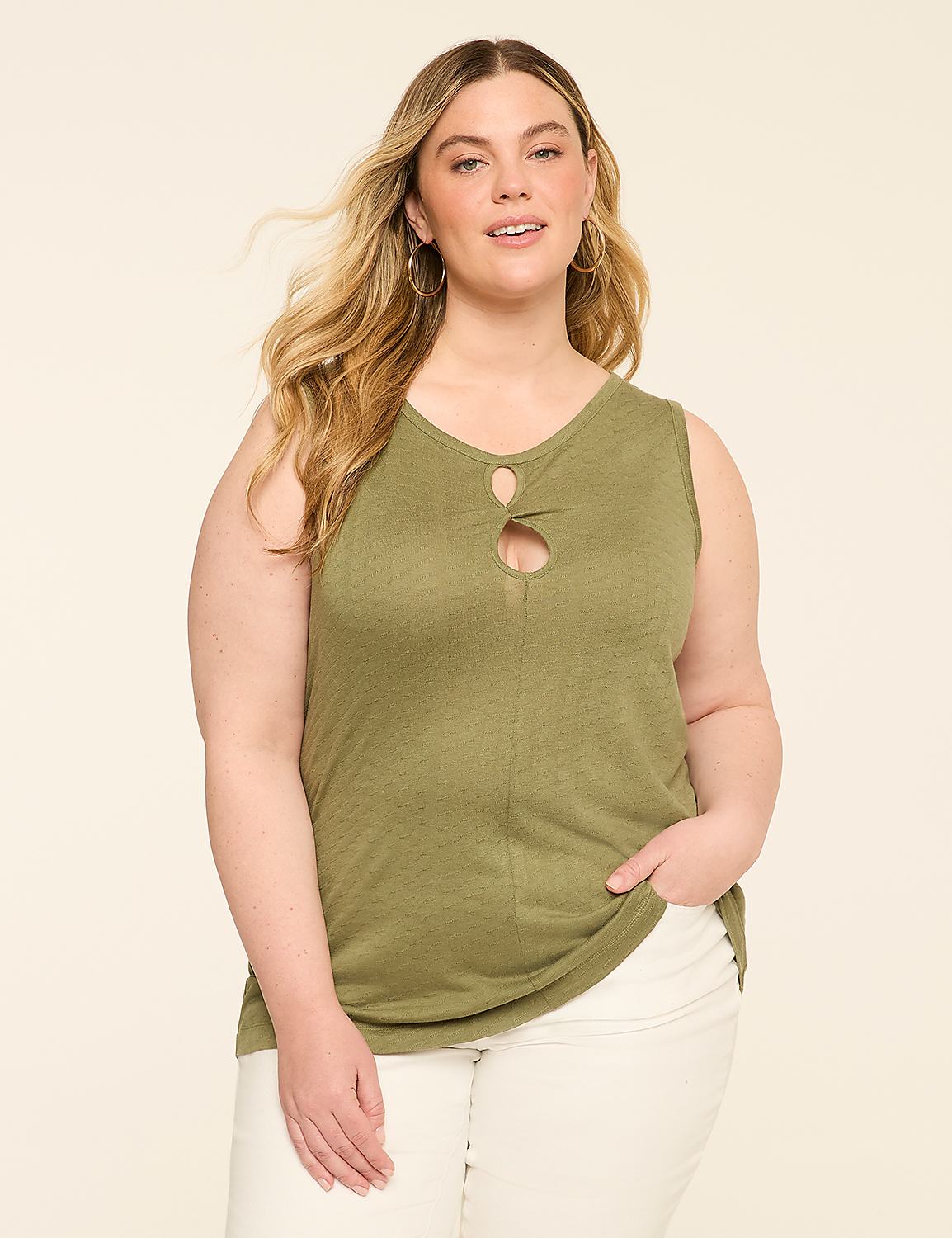 Double Keyhole-Neck Tank Product Image 1