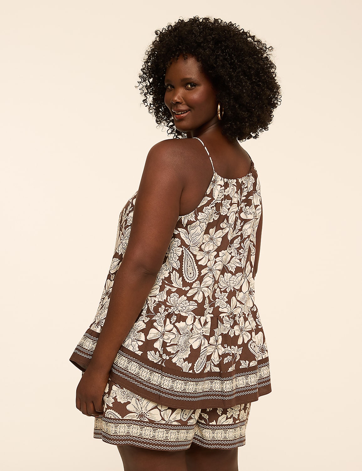 Halter-Neck Peplum Tank Product Image 2