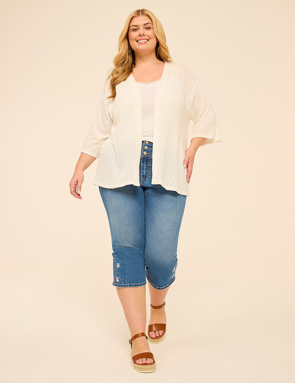 Kimono-Sleeve Open-Front Overpiece Product Image 3